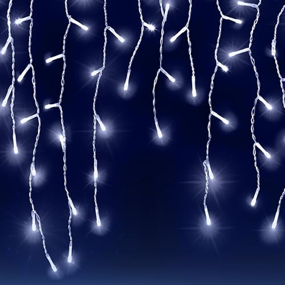 MONZANA® Fairy lights 600 LED 20m dálkové ovládání 8 světelných režimů IP44 vnitřní venkovní světelný řetěz ledový déšť studená 